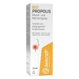 BEECRAFT Spray bucal y faríngeo de propóleo, 15 ml
