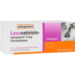 LEVOCETIRIZIN-ratiopharm 5 mg comprimidos recubiertos con película, 100 uds