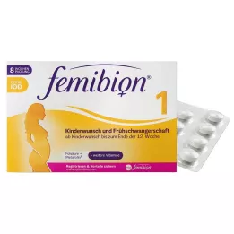 FEMIBION 1 Fertilidad+Embarazo precoz sin comprimidos de yodo, 60 uds