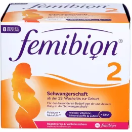 FEMIBION Paquete combinado de 2 embarazos, 2X56 unidades