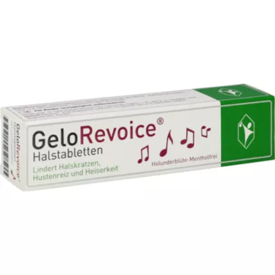 GELOREVOICE Pastillas para la garganta Flor de saúco-Mentholfree, 20 uds