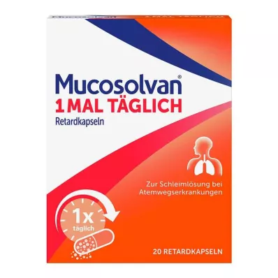 MUCOSOLVAN 1 vez al día cápsulas de liberación sostenida, 20 uds
