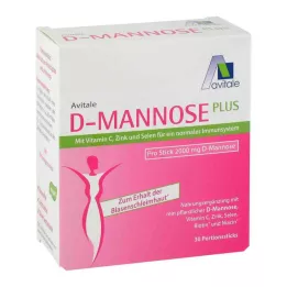 D-MANNOSE PLUS 2000 mg Barritas con Vit. y Minerales, 30X2,47 g