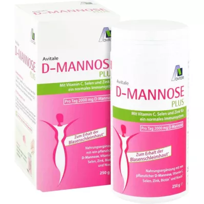 D-MANNOSE PLUS 2000 mg polvo con vitaminas y minerales, 250 g