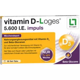 VITAMIN D-LOGES 5.600 I.E. impulsos depósito semanal KTA, 30 uds