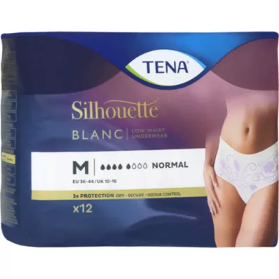 TENA SILHOUETTE normal M blanc, 12 piezas