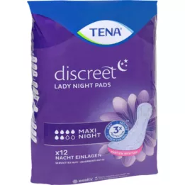 TENA LADY Discreet almohadillas maxi noche, 12 uds
