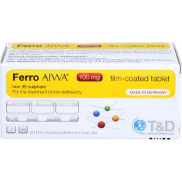 FERRO AIWA 100 mg comprimidos recubiertos con película, 50 uds
