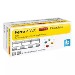 Ferro AIWA 100 mg comprimidos recubiertos con película, 50 piezas