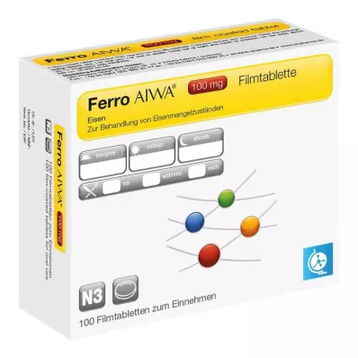 Ferro AIWA 100 mg comprimidos recubiertos con película, 100 st