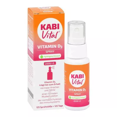Kabivital 2.000 es decir.D3 Spray Sabor Manzana (25 ml)