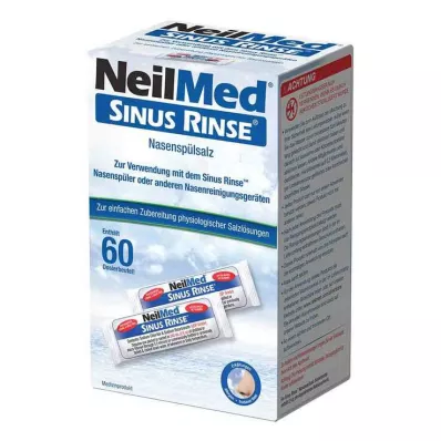Bolsa dosificadora de sal para enjuague nasal Neilmed Sinus Rinse, 60x2,4 g