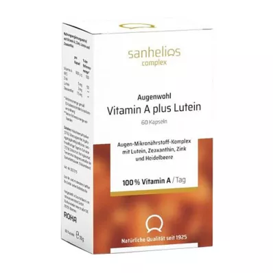 SANHELIOS Augenwohl Vitamina A más Luteína Cápsulas, 60 Cápsulas
