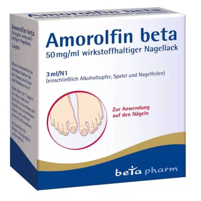 Amorolfina beta 50 mg/ml esmalte de uñas activo, 3 ml