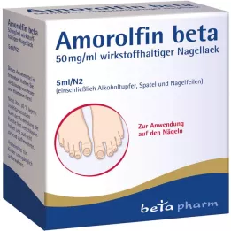 AMOROLFIN laca de uñas beta 50 mg/ml que contiene sustancia activa, 5 ml