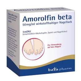 AMOROLFIN laca de uñas beta 50 mg/ml que contiene sustancia activa, 5 ml