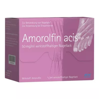 Amorolfin Acis® 50 mg/ml esmalte de uñas activo, 3 ml