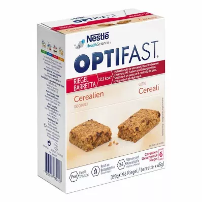 OPTIFAST Barrita de cereales, 6X65 g