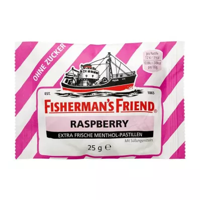 FISHERMANS FRIEND Pastillas de frambuesa sin azúcar, 25 g