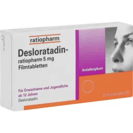 DESLORATADIN-ratiopharm 5 mg comprimidos recubiertos con película, 20 uds