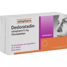 DESLORATADIN-ratiopharm 5 mg comprimidos recubiertos con película, 50 uds