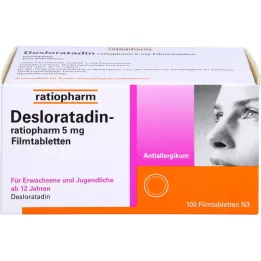 DESLORATADIN-ratiopharm 5 mg comprimidos recubiertos con película, 100 uds