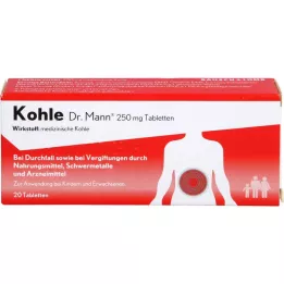 KOHLE Dr.Mann 250 mg comprimidos, 20 uds