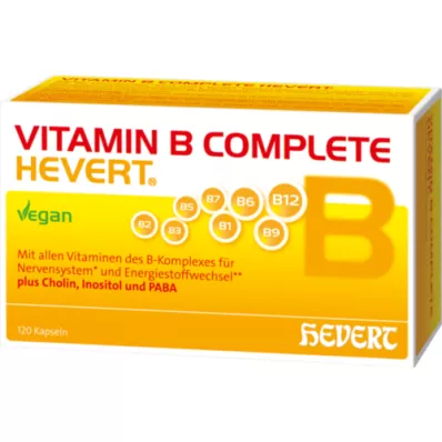 VITAMIN B COMPLETE Cápsulas Hevert, 120 uds