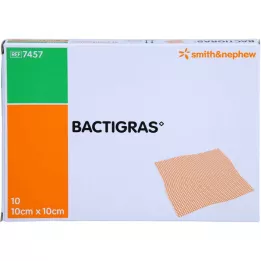 BACTIGRAS gasa de parafina antiséptica 10x10 cm, 10 uds
