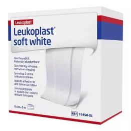 LEUKOPLAST rollo de yeso blanco blando de 6 cm x 5 m, 1 ud
