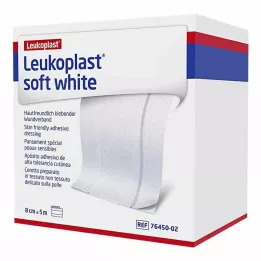 LEUKOPLAST rollo de yeso blanco blando de 8 cmx5 m, 1 ud