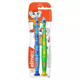 ELMEX Cepillo de dientes infantil Duo Pack, 2 uds