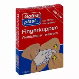 GOTHAPLAST Esparadrapo elástico para heridas en las yemas de los dedos, 2 tamaños, 10 uds
