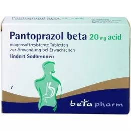 PANTOPRAZOL beta 20 mg comprimidos entéricos ácidos, 7 uds
