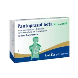 PANTOPRAZOL beta 20 mg comprimidos entéricos ácidos, 7 uds