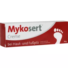 MYKOSERT Crema para hongos de la piel y los pies, 50 g