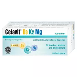 CEFAVIT D3 K2 Mg 4.000 U.I. cápsulas duras, 60 uds