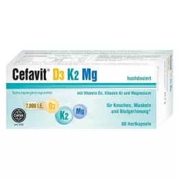 CEFAVIT D3 K2 Mg 7.000 U.I. cápsulas duras, 60 uds