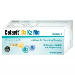 CEFAVIT D3 K2 Mg 7.000 U.I. cápsulas duras, 100 uds