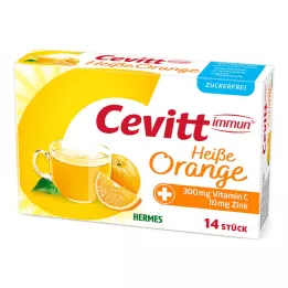 CEVITT gránulos inmunes de naranja caliente sin azúcar, 14 uds