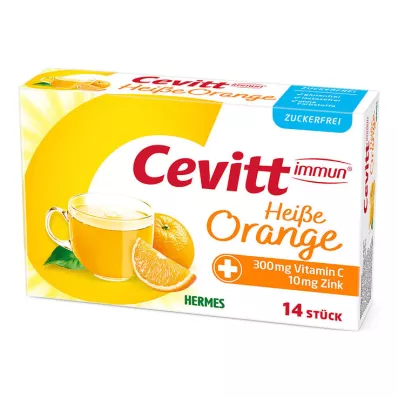 CEVITT gránulos inmunes de naranja caliente sin azúcar, 14 uds