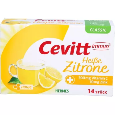 CEVITT gránulos clásicos de limón caliente inmunes, 14 uds