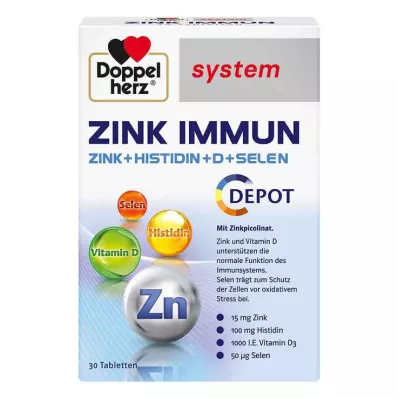 Tabletas del sistema Doppelherz Zinc Immun Depot, 30 piezas
