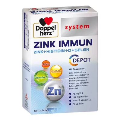 DOPPELHERZ Comprimidos del sistema Zinc Immune Depot, 100 uds