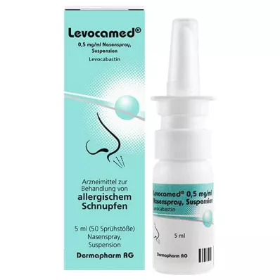 Levocamed 0,5 mg / ml suspensión de pulverización nasal, 5 ml