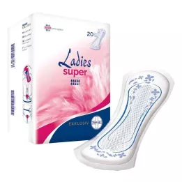PARAM LADIES EXKLUSIV Incontinencia insertar super, 20 piezas