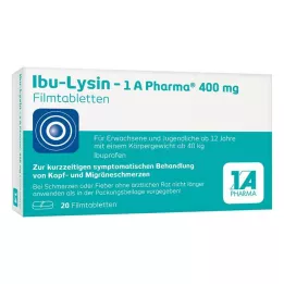 IBU-LYSIN 1A Pharma 400 mg Comprimidos recubiertos con película, 20 cápsulas