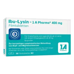 IBU-LYSIN 1A Pharma 400 mg Comprimidos recubiertos con película, 50 cápsulas