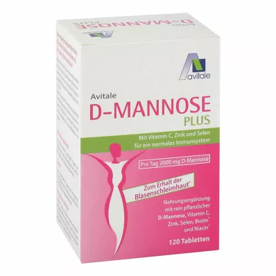 D-MANNOSE PLUS 2000 mg Tabl.w.Vit.u.Mineralstof., 120 uds