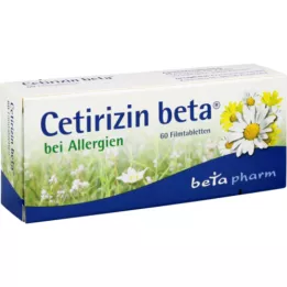 CETIRIZIN comprimidos recubiertos con película beta, 60 uds
